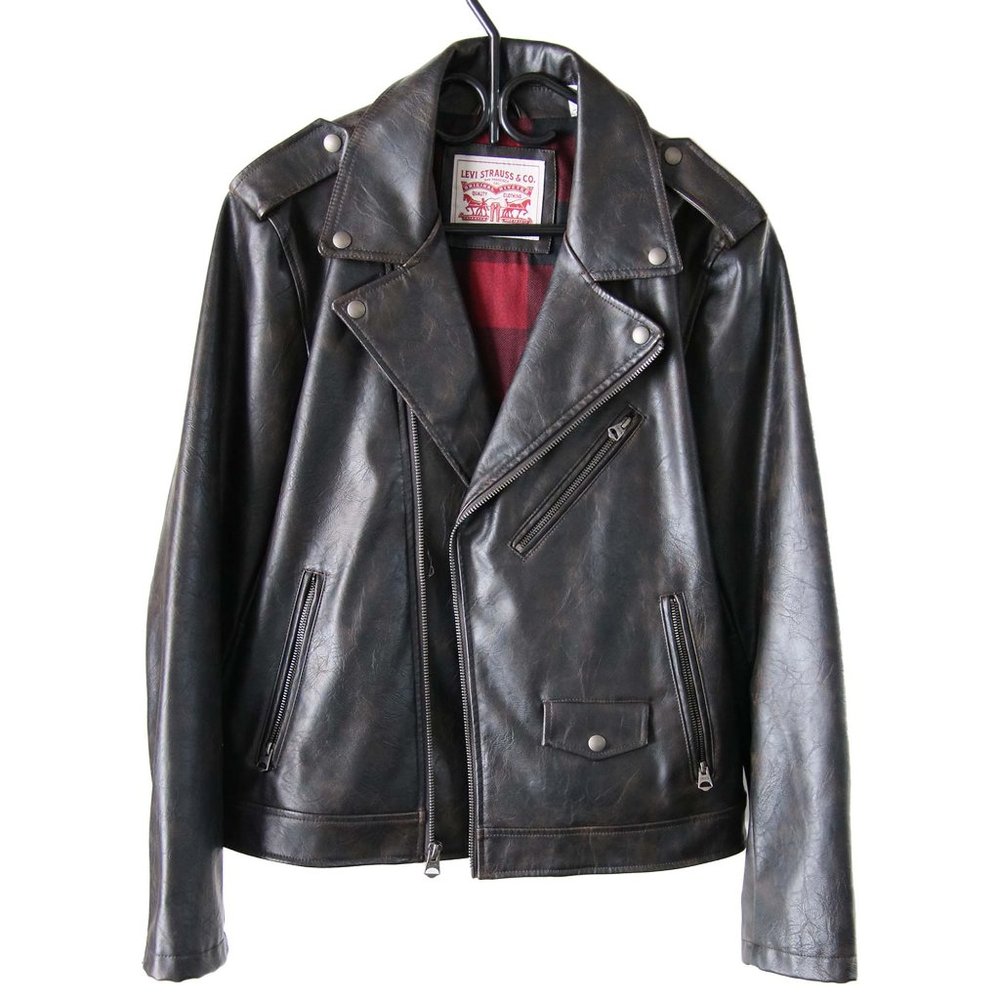 Levis Men's faux leather biker jacket